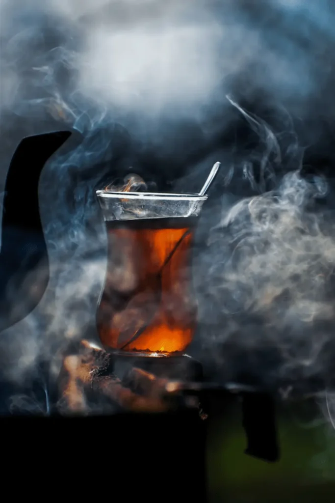 a-cup-of-turkish-tea-surrounded-by-smoke